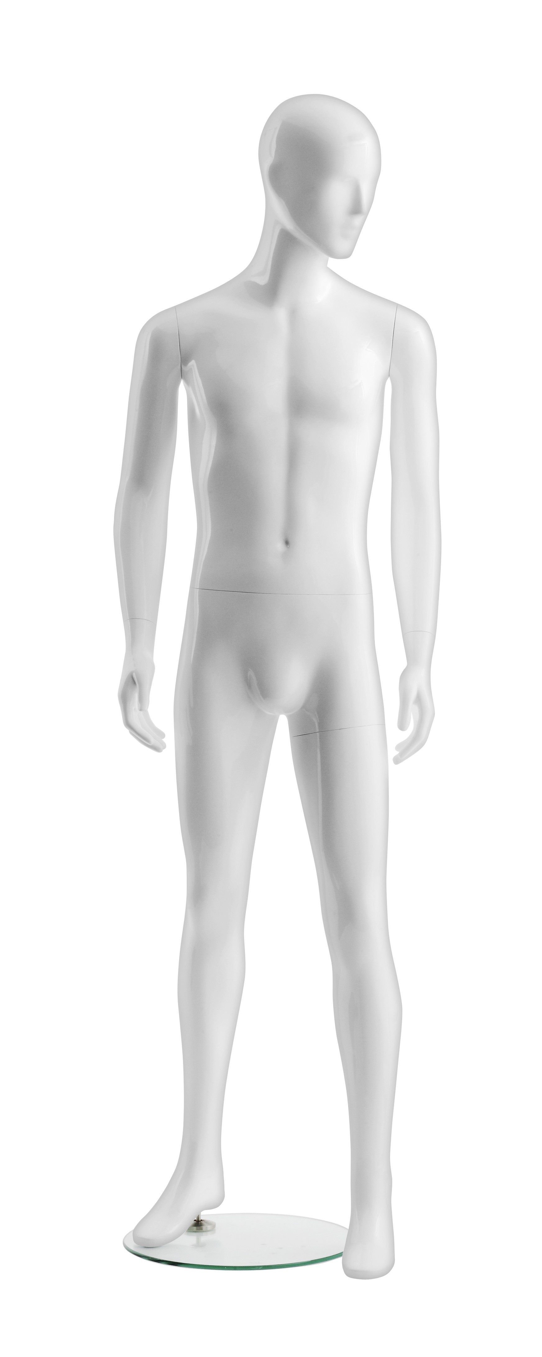Schaufensterpuppe - Herr - mit Kopf - Basic Semifaceless - Pose 1