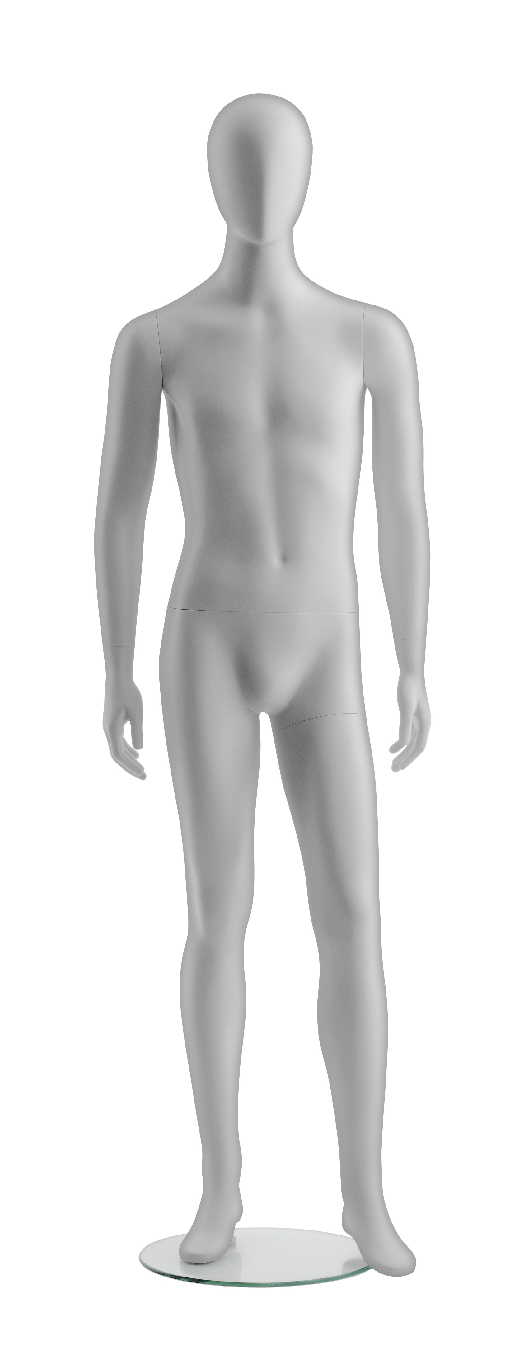 Schaufensterpuppe - Herr - mit Kopf - Basic Faceless - Pose 4