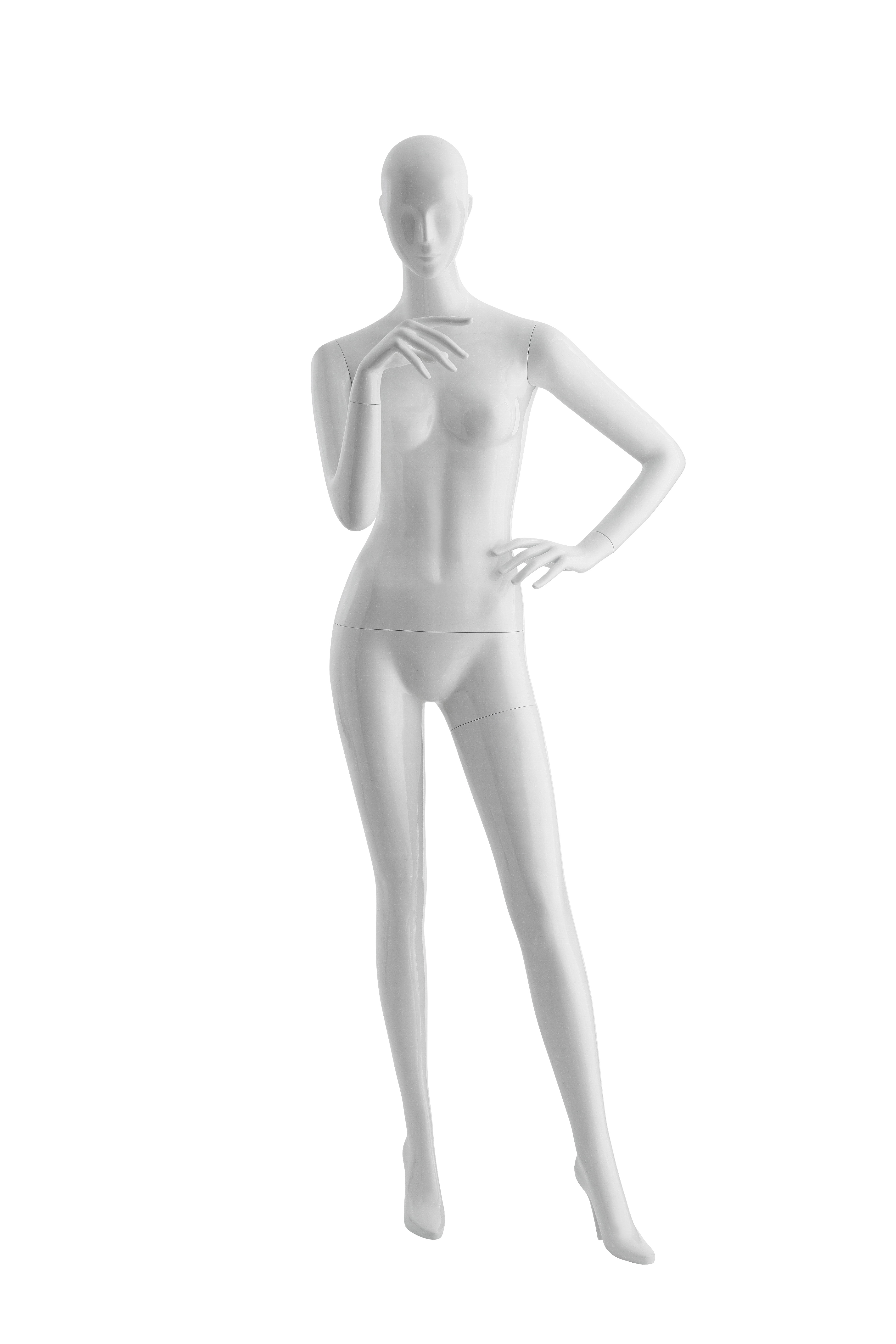 Schaufensterpuppe - Dame - mit Kopf - Design Semifaceless - Pose 4