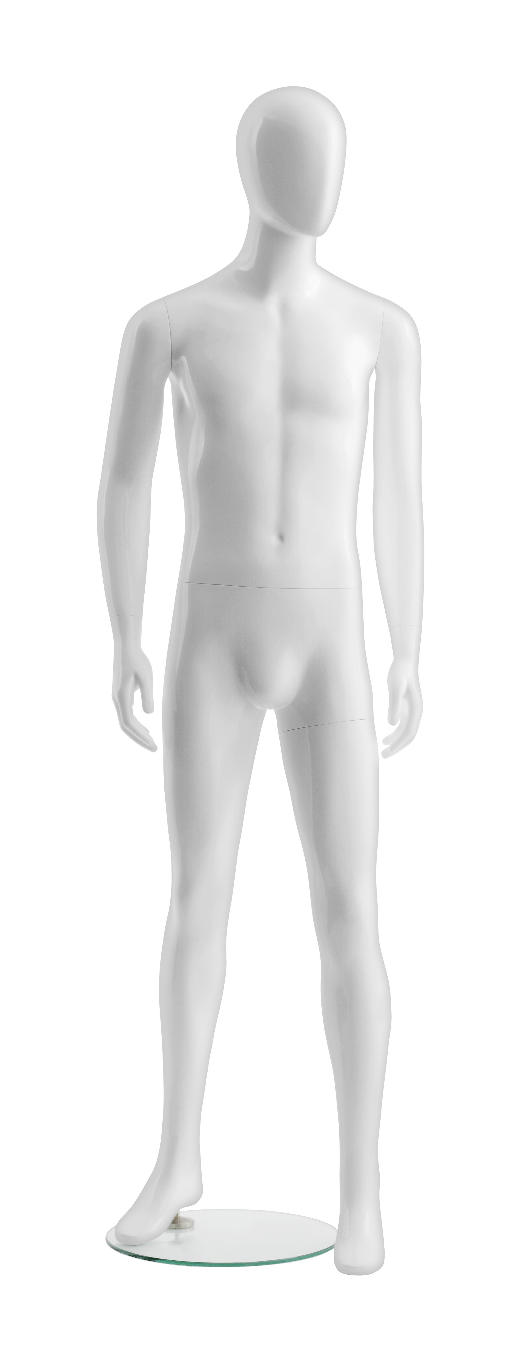 Schaufensterpuppe - Herr - mit Kopf - Basic Faceless - Pose 1