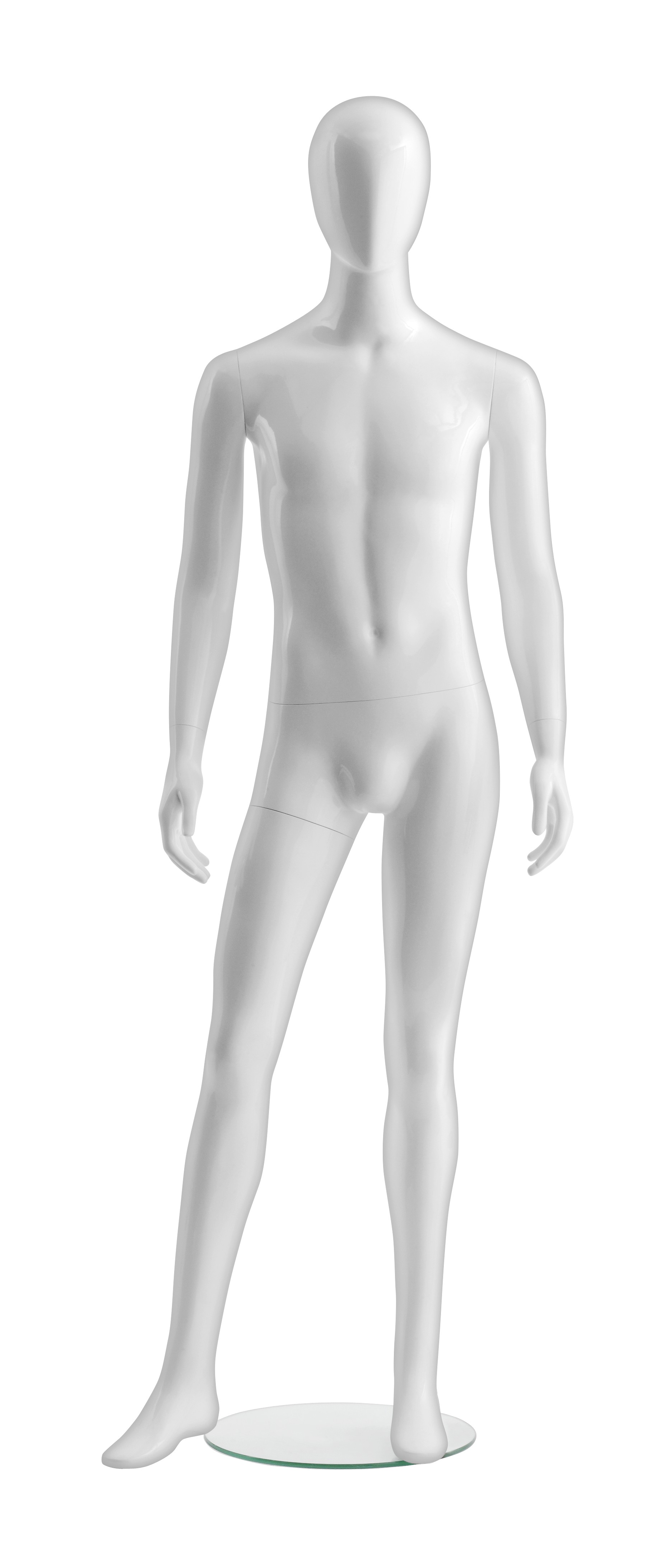 Schaufensterpuppe - Herr - mit Kopf - Basic Faceless - Pose 3