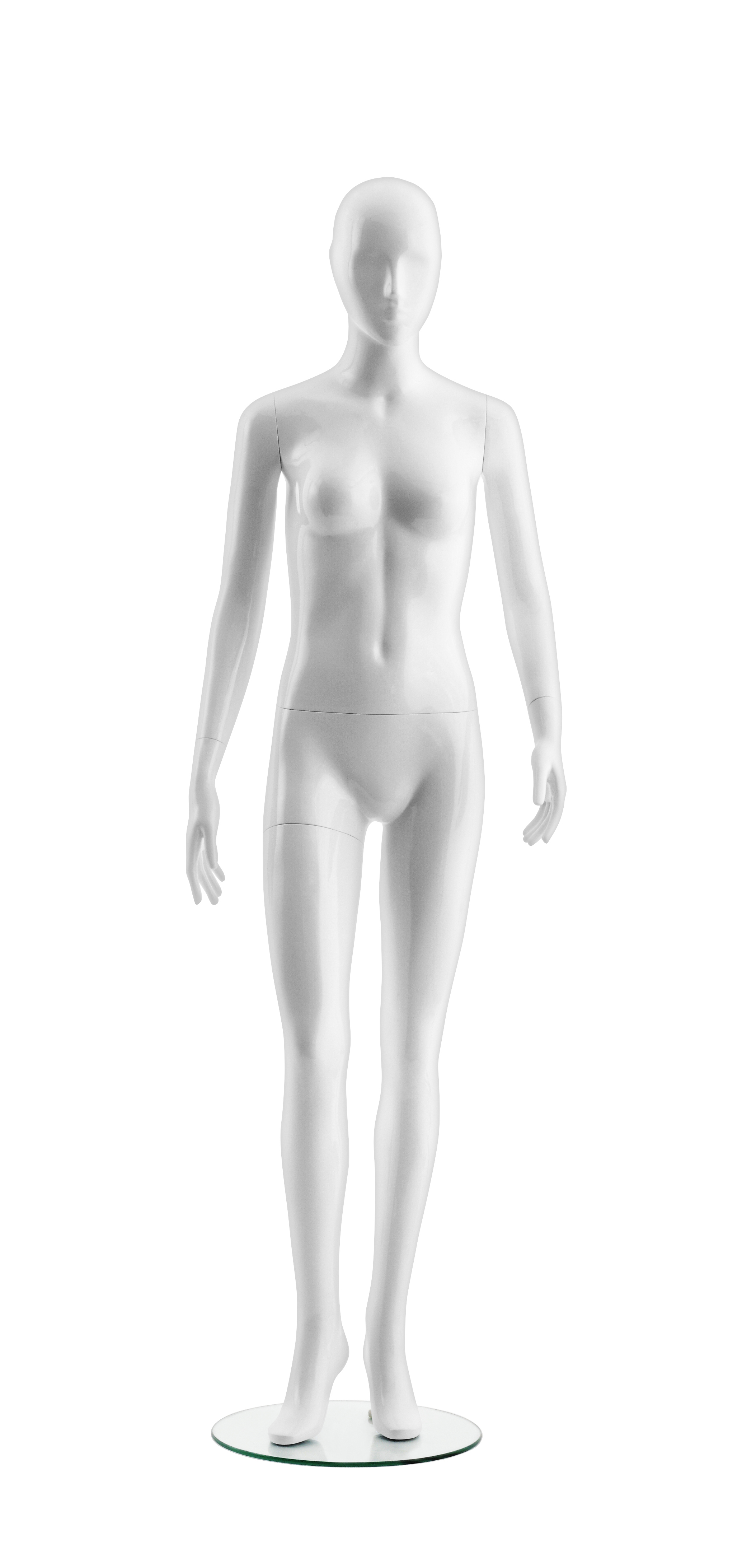 Schaufensterpuppe - Dame - mit Kopf - Basic Semifaceless - Pose 4