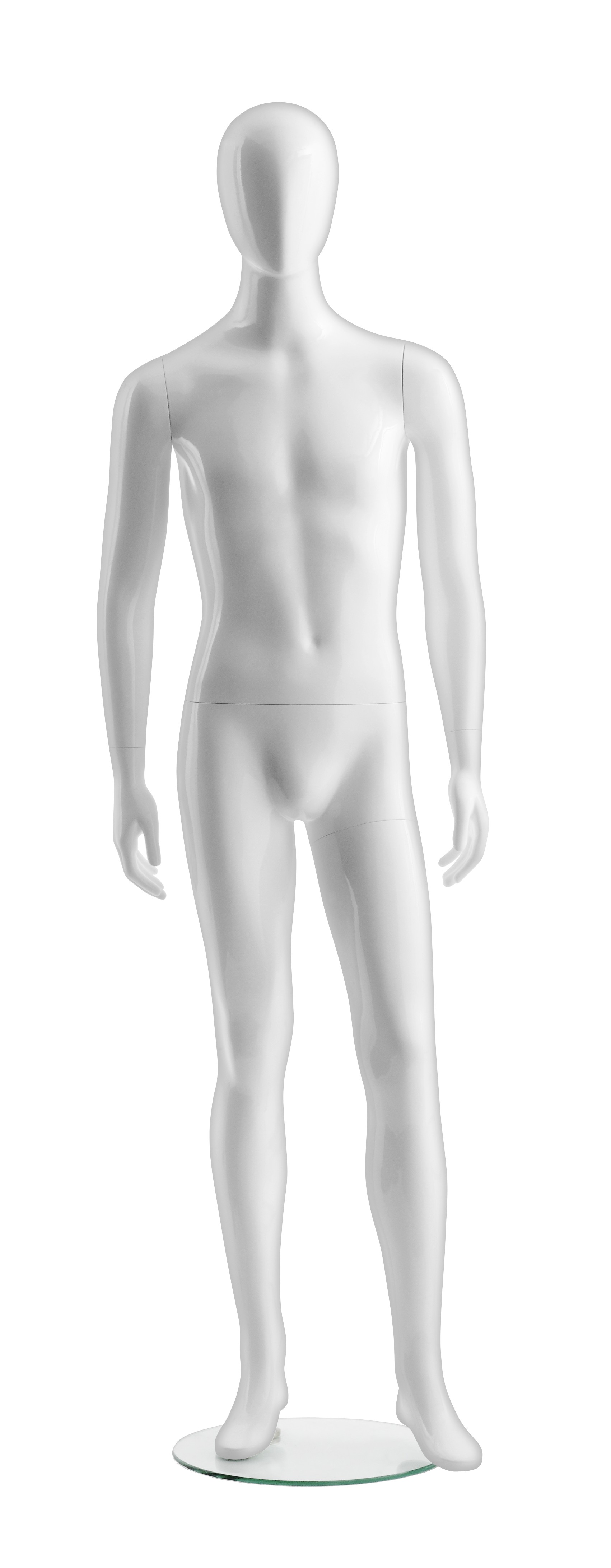 Schaufensterpuppe - Herr - mit Kopf - Basic Faceless - Pose 4