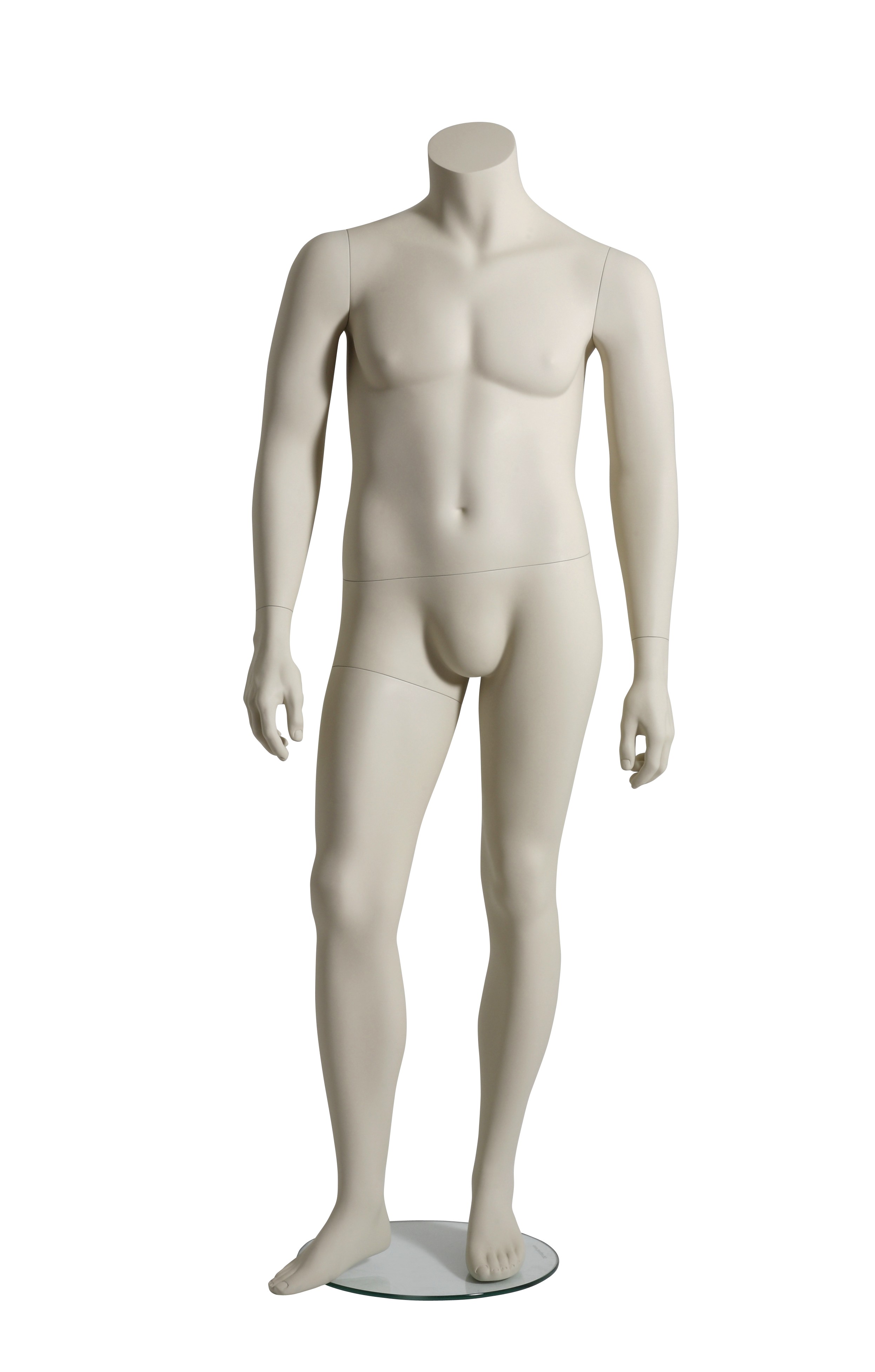 Schaufensterpuppe - Herr - ohne Kopf - Basic Headless -  Plus Size - Pose 1