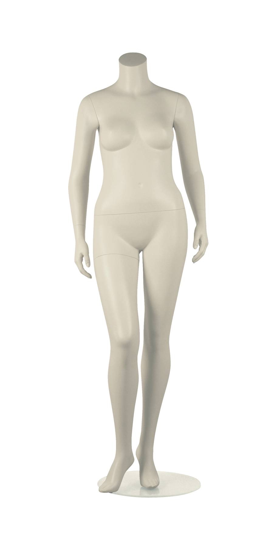 Schaufensterpuppe - Dame - ohne Kopf - Basic Headless - Curvy - Pose 4
